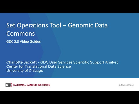 Set Operations Tool - Genomic Data Commons