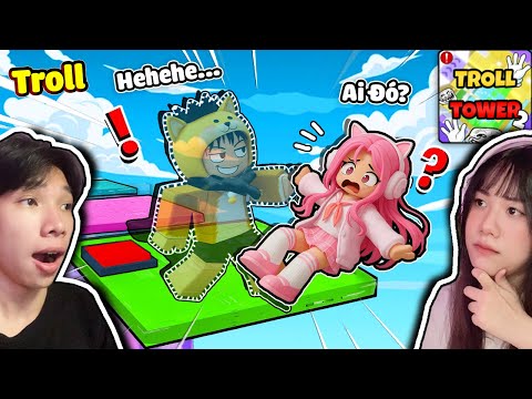 Leo Tháp TROLL Người Yêu Phát Khóc 😝 Ngáo Và Kemy Parkour Troll Tower Roblox 😂
