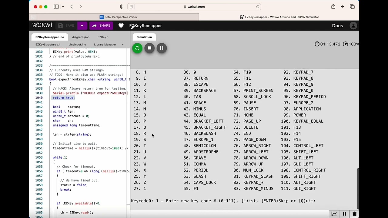 EZKeyRemapper demo (Arduino, Adafruit EZ-Key)