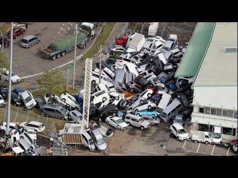 Breaking Powerful Typhoon Jebi Japan hit by strongest storm of 25 years update September 5 2018 News Video