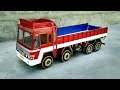 How To Make 12 Wheel RC Ashok Leyland Truck With Cardboard Remote Control Miniature Lorry