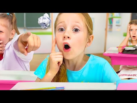 Nastya and the story about back to school bullyinge