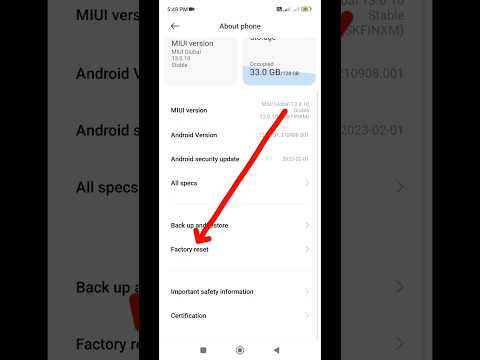 How to factory reset or restore Mi, Xiaomi,  Redmi, Poco, Android phone // Xiaomi फोन रिसेट कोरे