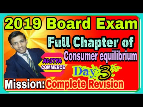 Consumer equilibrium|full Chapter|Indifference curve|Equilibrium in two commodityCase|ADITYA COMMERC Video