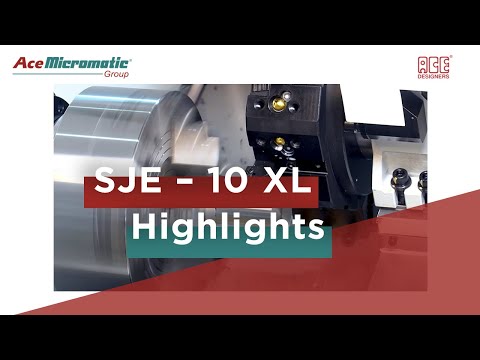 Ace Designers CNC Lathe Model : SJE -10 XL with High Power Spindle Motor
