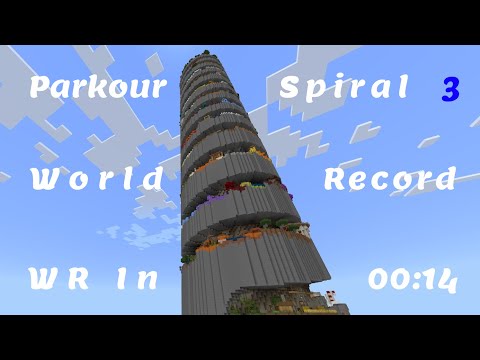 [WR] Minecraft Parkour Spiral 3 - Speedrun in 00:14