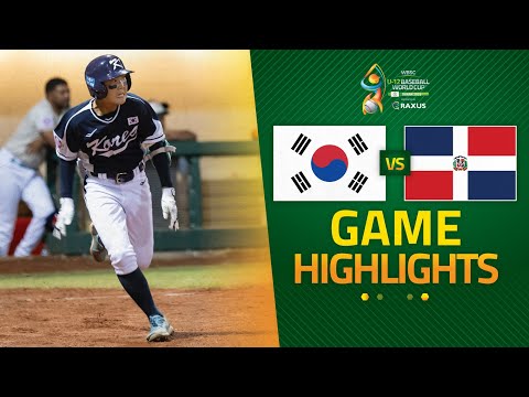 HIGHLIGHTS | 🇰🇷 Korea 🆚 🇩🇴 Dominican Republic | WBSC U-12 Baseball World Cup 2025
