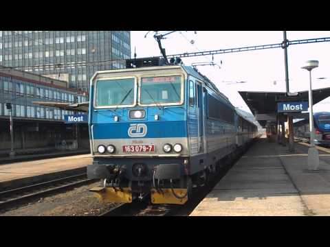 Odjezd vlaku Os 6821 (ČD 163.079 "Majda") - Most, 2. 3. 2013