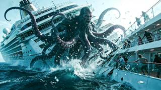 Download lagu 【Monster💥Movie】Giant creature appears in sea; cruise ship is overrun by mutant octopus men！ mp3