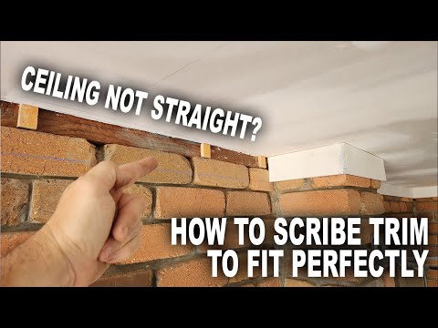 How to SCRIBE trim to fit perfectly on uneven surfaces