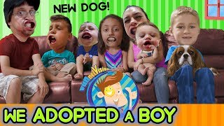 WE ADOPTED A BOY &amp; GOT A NEW DOG! FUNnel V Fam Vlog HUGE ANNOUNCEMENT