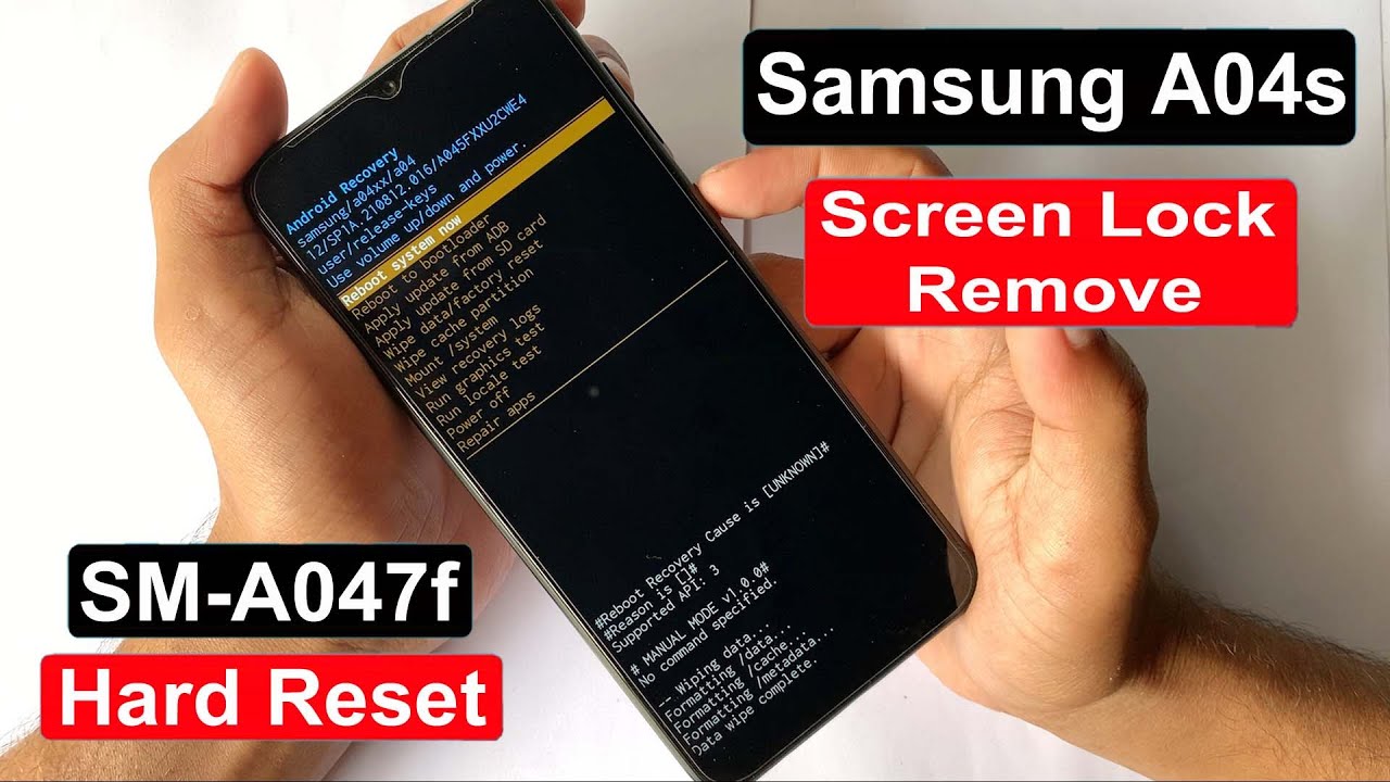 Samsung Galaxy A04s Hard Reset | Samsung Galaxy A04s (A047f) Screen Lock Remove And Password Unlock