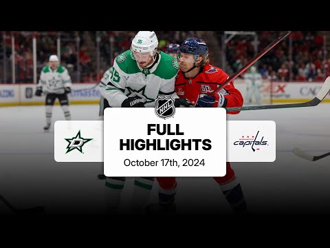 Stars at Capitals | October 17, 2024 | NHL Full Game Highlights