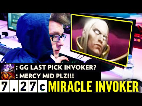 7.27c MIRACLE INVOKER GOD IS BACK! WTF Last Pick Invoker M-God No Mercy Mid Dota 2 Pro Gameplay