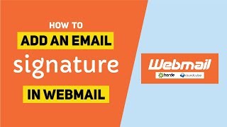 How To Add Email Signatures in Webmail (Roundcube)