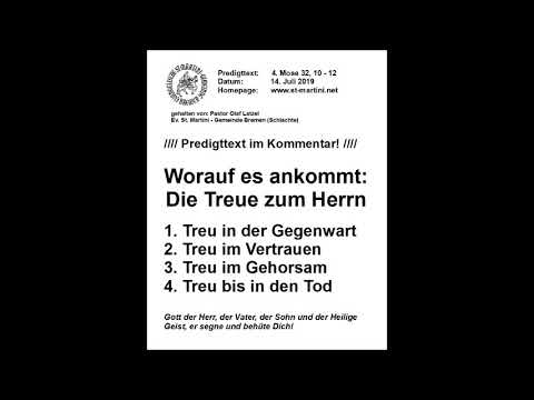 July 14, 2019 - What matters: Faithfulness to the Lord