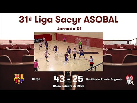 31ª Liga Sacyr ASOBAL J01: Barça - Fertiberia Puerto Sagunto 43-25