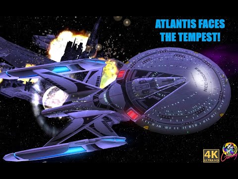 Stargate Atlantis DRONE ATTACK - Will The Tempest Survive? - Star Trek Ship Battles - Bridge Command