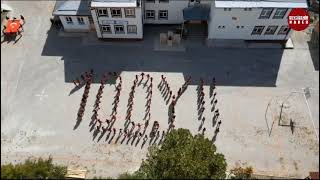 Seydişehir'de öğrencilerden  Muhteşem 100. yıl koreografisi