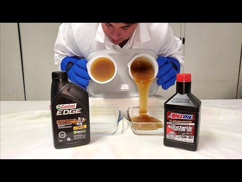 Castrol Edge vs AMSOIL 5W-30 Cold Flow Challenge