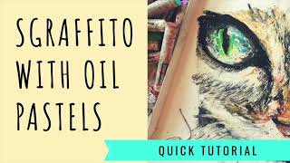 How to Sgraffito with Oil Pastels to Create Texture or Decoration
