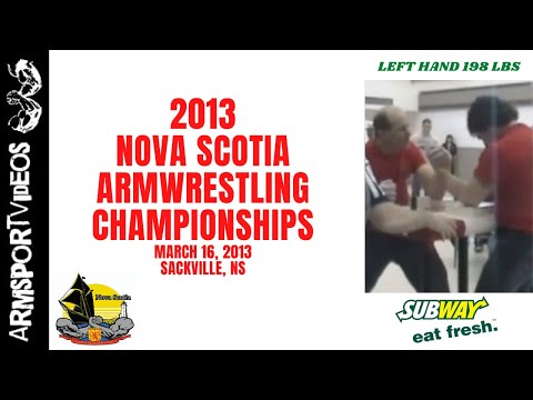 2013 Nova Scotia Championships - Left Hand 198lbs
