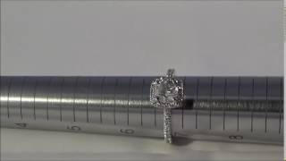 1.24ct Halo Diamond Ring L484