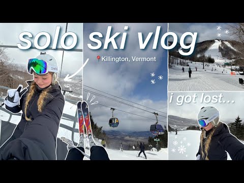 WINTER SKI TRIP! *i got lost lol. ⛷️❄️ day trip to killington, vermont!! college vlog + ski with me!