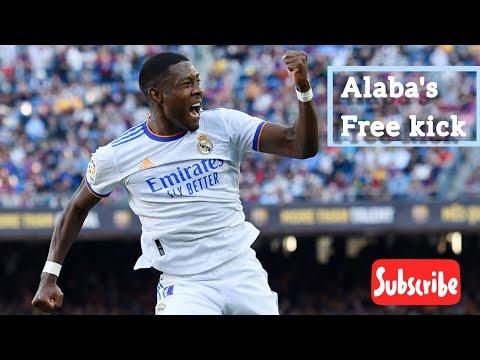 Alaba's free kick goal.