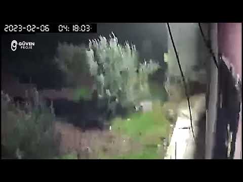 Kilis Deprem Anı Görüntüleri | Toprak Hareketi ve Yer Altı Suları Akış Sesi | Maraş Depremi