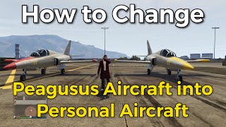 How to Change Pegasus Aircraft into Personal Aircraft in GTA Online Xbox, PS, PC (Best Method!)