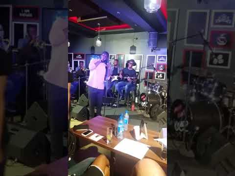 D-Truce performing live at the Bez Live Tour stop at Eve Restaurant Lagos-Nigeria