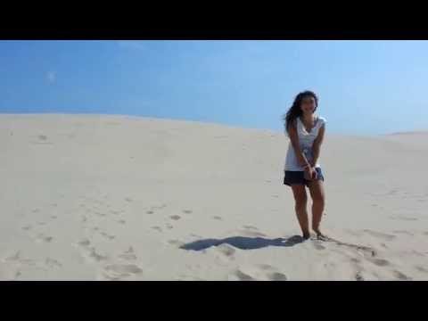 Sand mountains in Denmark with Sofia, Fede and Vicky