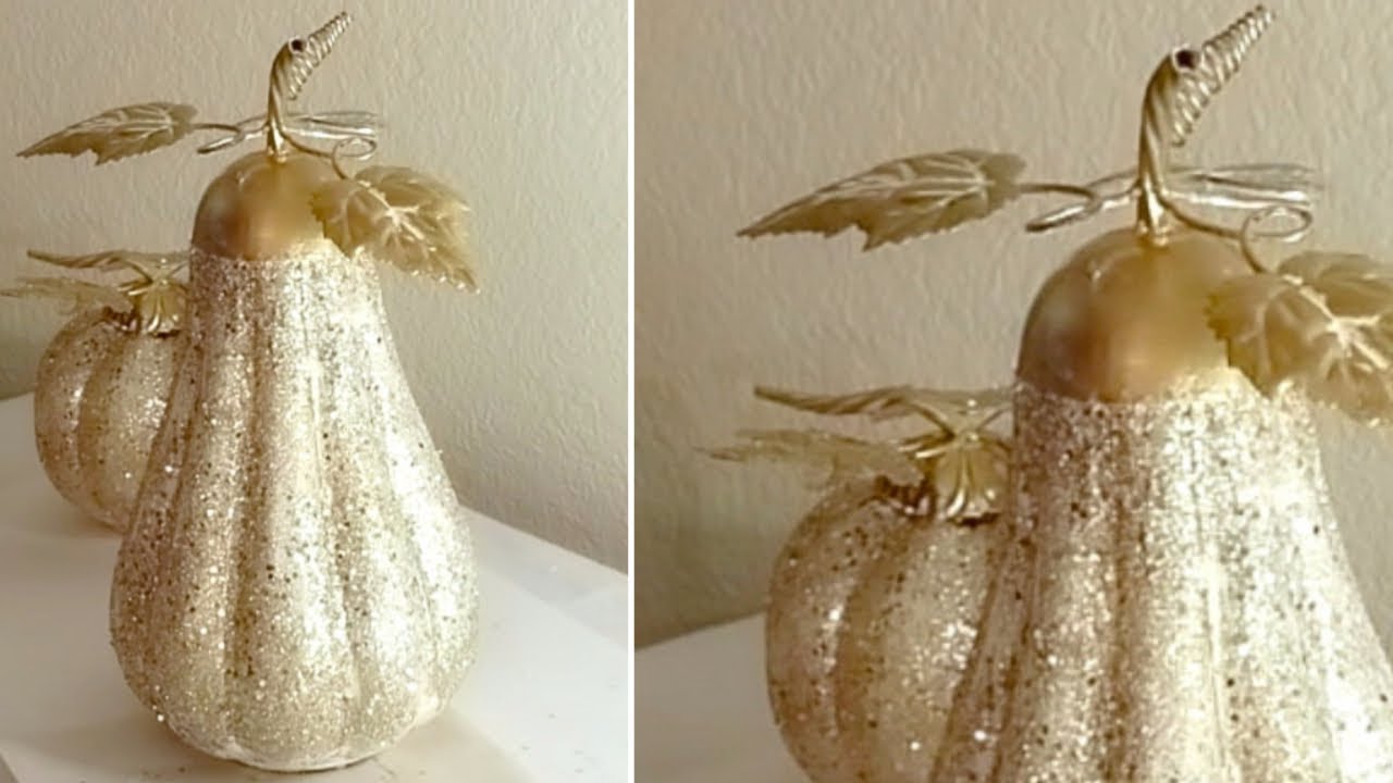 BLING FALL METAL PUMPKINS |  QUICK AND EASY DIY | KID FRIENDLY