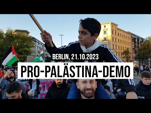 21.10.2023 Berlin Pro-Palästina-Demo von Polizei nicht verboten!