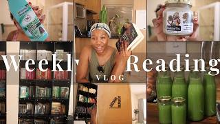 Weekly Reading Vlog #92 || Craft Hobbies | Re-organizing my bookshelves | Juicing | House Reset