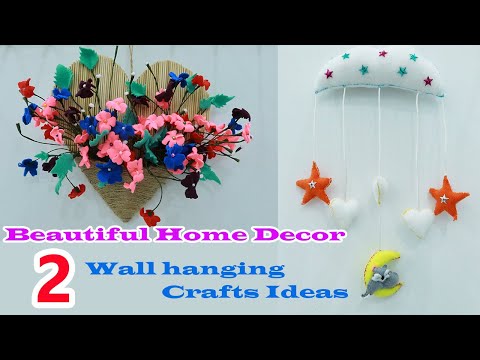 2 Beautiful Home Decor Wall hanging Ideas/ Wolf wall Art decor and Flower wall decor
