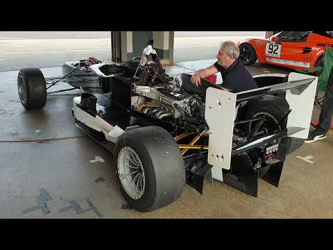 Getting the #dallara #f3 #opelSpiess engine nice and warm