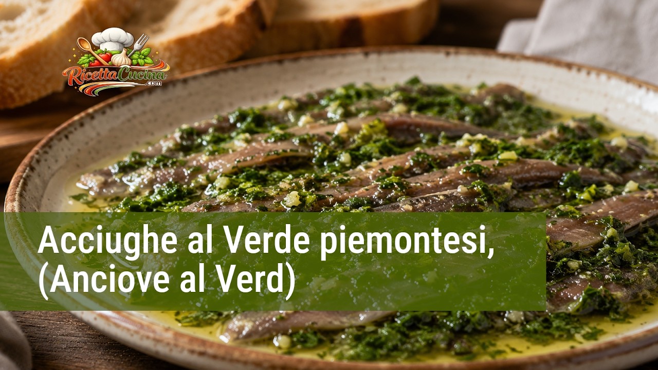 Anteprima video di Video Ricetta Acciughe al Verde (Anciove al Verd) piemontese tradizionale