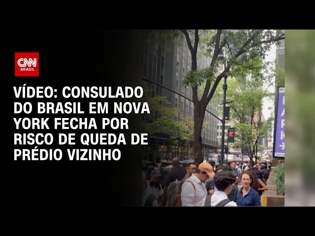 Consulado do Brasil em Nova York fecha por risco de queda de prédio vizinho | CNN BRASIL