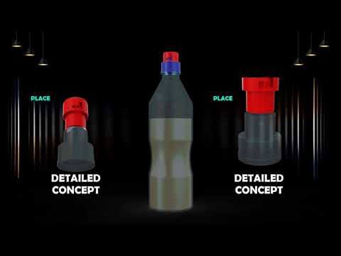 28 MM Cap Concept Animation | Bottle Cap Design | Cap Concept Idea