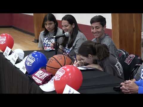 Jamie Onofrio Franceschini Signing Day With Manhattanville Women's Basketball