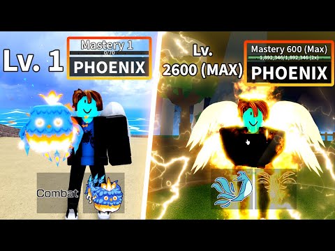 Noob to Pro as Phoenix Bacon Using Only Phoenix Fruit & Unlocking Angel Race V4