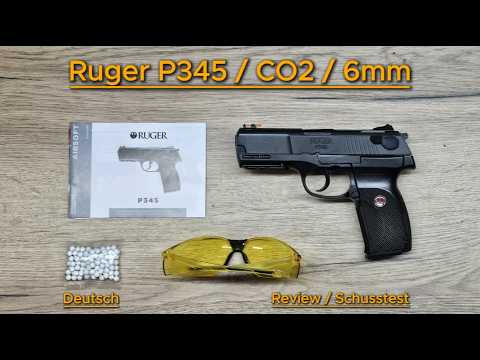 Ruger P345 Airsoft Pistole im Test | Schusstest, Chrono & Review | CO₂ 6mm Softair (Modell 2.5637)