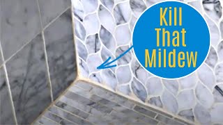 How to Clean Marble Shower Tile, Kill Mildew, & Seal - This EASY DIY Works on Marble and Stone Tile