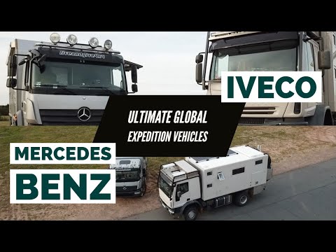 Tiny Living in Ultimate Global Expedition Vehicles Preview ► | Iveco vs Mercedes Benz