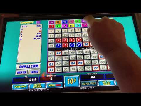 Happy Hour Keno $.10 20 Card 5 Spot & 6/7 Cash Out!!  #kenonation