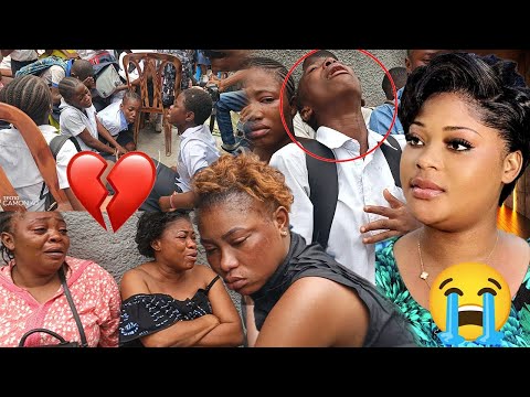 SAD:😭😭LOOK AT THE MODEL CHILDREN CLASS OF MRS BONETTE ELOMBE AS THEY CRY AT THE FAMILY RESIDENCE.