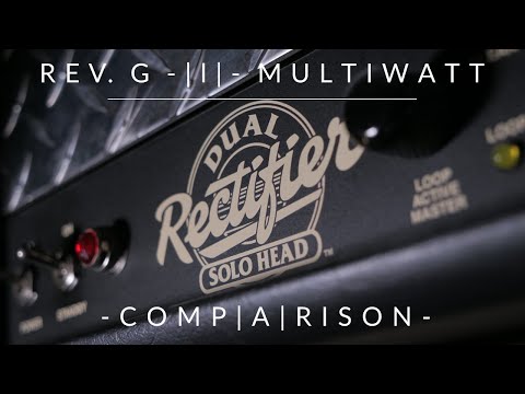 Rev G vs Multiwatt | Mesa Boogie Dual Rectifier high gain comparison