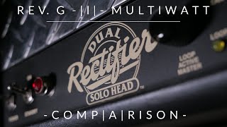 Video thumbnail for Rev G vs Multiwatt | Mesa Boogie Dual Rectifier high gain comparison by 7StringsOfCharles